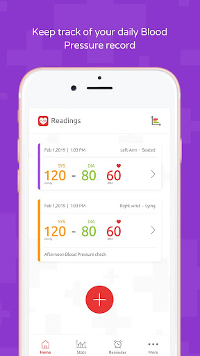 Blood Pressure Record Screen 2