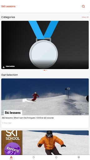 Android application Ski Lessons screenshort