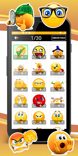 WASticker animated emojis Screen 3