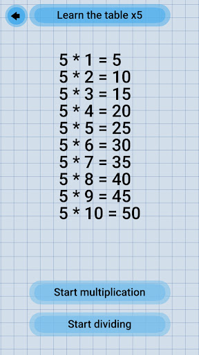 Multiplication Table Math Game Screen 3