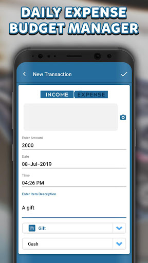 Android application Daily Expense Budget Manager screenshort