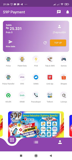 Android application S9P Payment screenshort