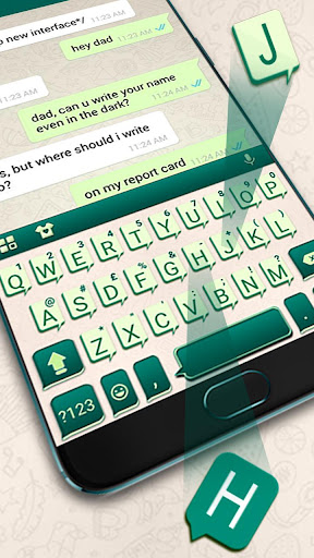 SMS Message Keyboard Theme Screen 2