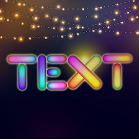 Lighting Text Art - Lights effect on Text