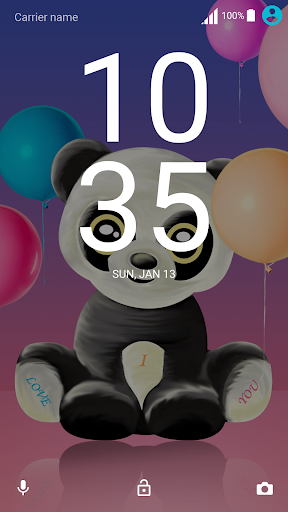 Valentines Panda Theme Screen 3