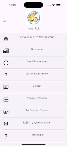 Ege 3. Yas Üniversitesi ekran görüntüsü