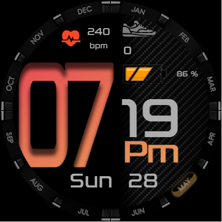 [SSP] Bold Hour Watch Face Screenshot