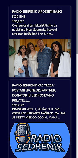 Radio Sedrenik - BiH Screen 3