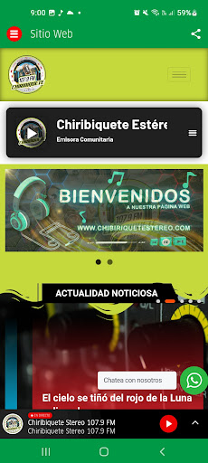 Chiribiquete Stereo 107.9 FM Screen 3
