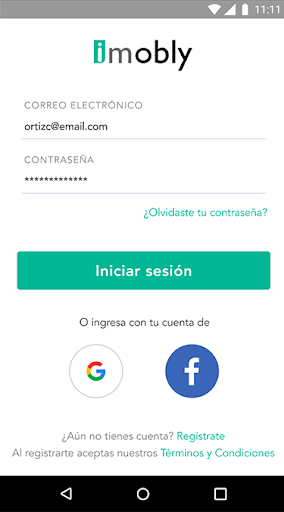 Android application Imobly screenshort