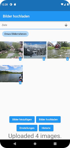 Android application Virtueller Bilderrahmen screenshort
