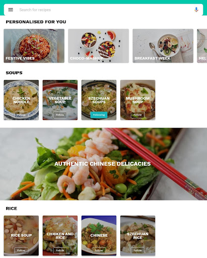 Screenshot of Chinese Recipes