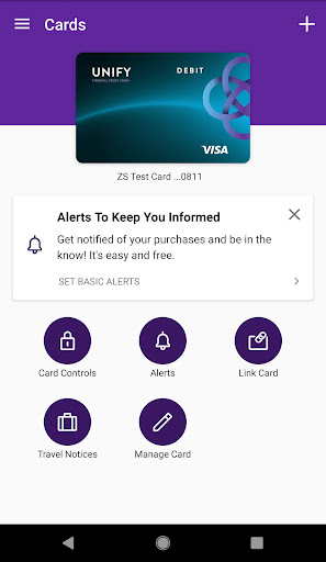 Android application UNIFY Card Manager screenshort