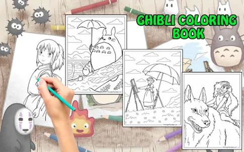 Ghibli Coloring Book