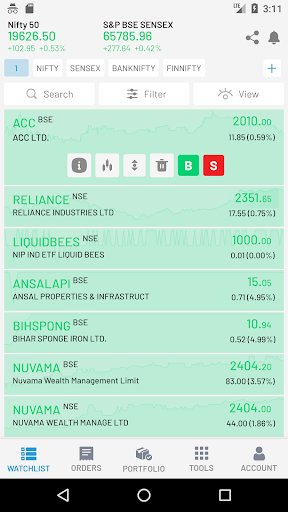 Sajag Trade Screen 3
