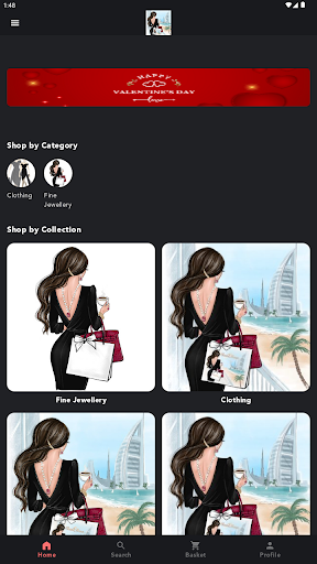 Android application Shanellena jewelry screenshort