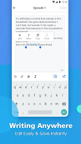 Captura de Pantalla 3 Stary Writing-write and earn android