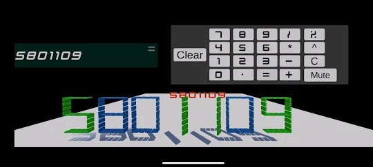 3D Calculator - Domino Falling