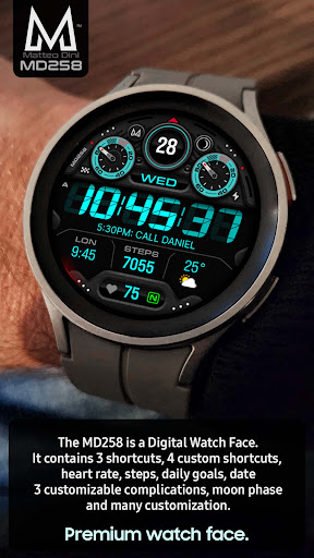 MD258 Digital watch face screenshot 7