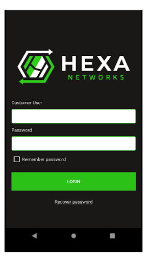 Android application Suporte Hexa Networks screenshort