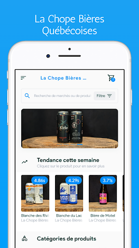 Android application La Chope Bières Québécoises screenshort