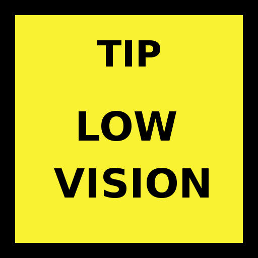 Low Vision Tip Calculator logo