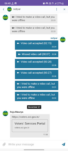 Android application Netpar screenshort