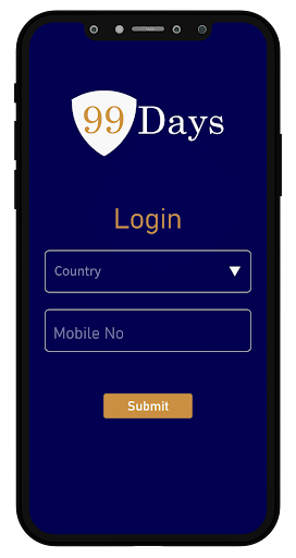Android application 99days screenshort