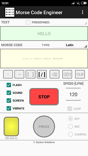 Screenshot of Morse Code Engineer