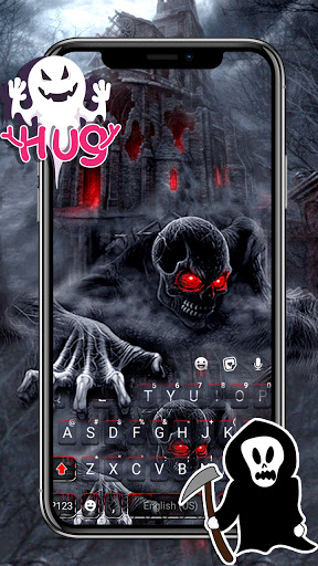 Android application Zombie Skull Live Theme screenshort