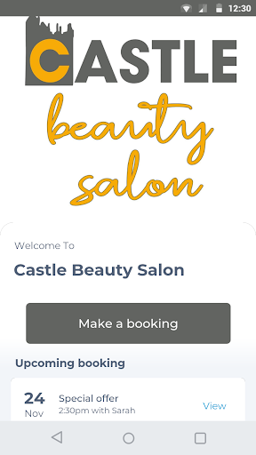 Android application Castle Beauty Salon screenshort