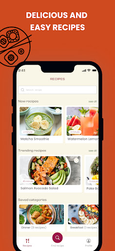 Android application CoChef screenshort