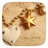 Golden Merry Christmas Theme icon