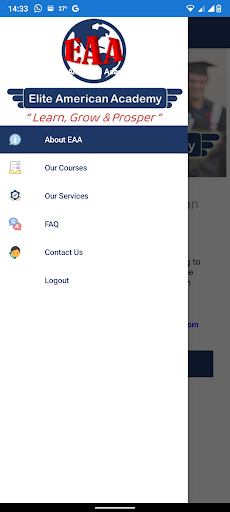 Android application Elite American Academy screenshort