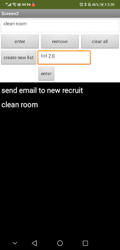 To do list 2.0 Screen 2