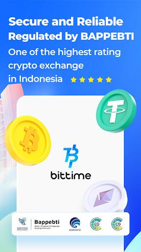 Android application Bittime: Buy Bitcoin & Crypto screenshort