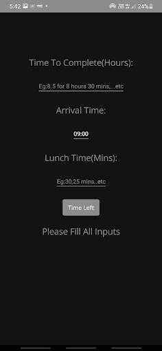 Android application Corporate Timer screenshort