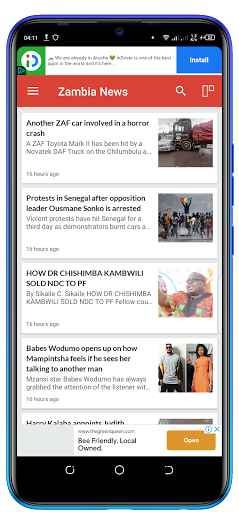 Zambia News Screen 3