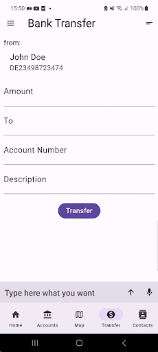 Android application Langbar Demo screenshort