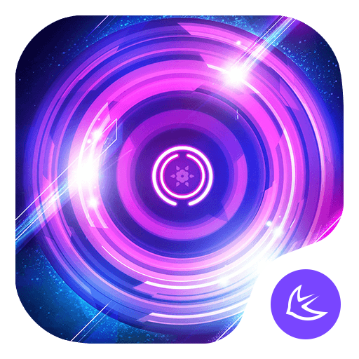 Shine Purple Glow Wheel theme   Icon