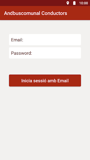 Android application Andbuscomunal Conductors screenshort