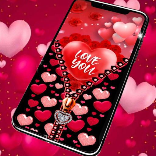 Romantic Zipper Lock Screen logo