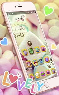 Cute Marshmallow cartoon Theme for android free For PC installation