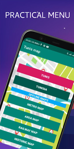 Android application Tunis map screenshort