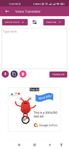 Speak and Translate Translator Screen 3