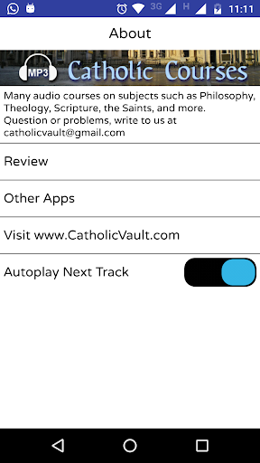 Catholic Courses Audio Collect Screen 3