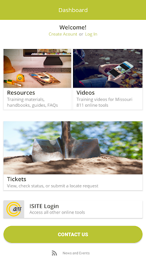 Android application Missouri 811 screenshort