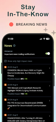Coin Push Crypto Alerts Screen 3