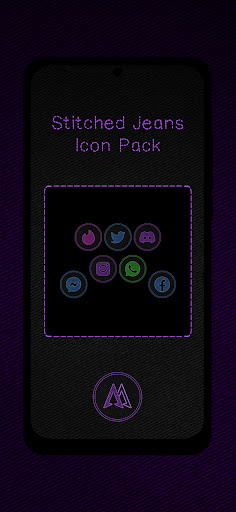 Screenshot of Stitched Jeans Icon Pack