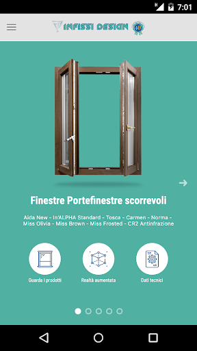 Android application Infissi Design screenshort